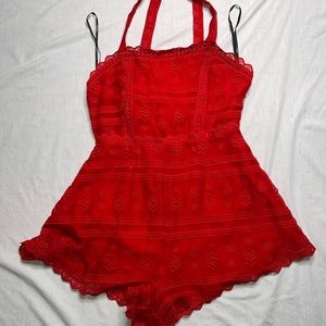 Beautiful red romper